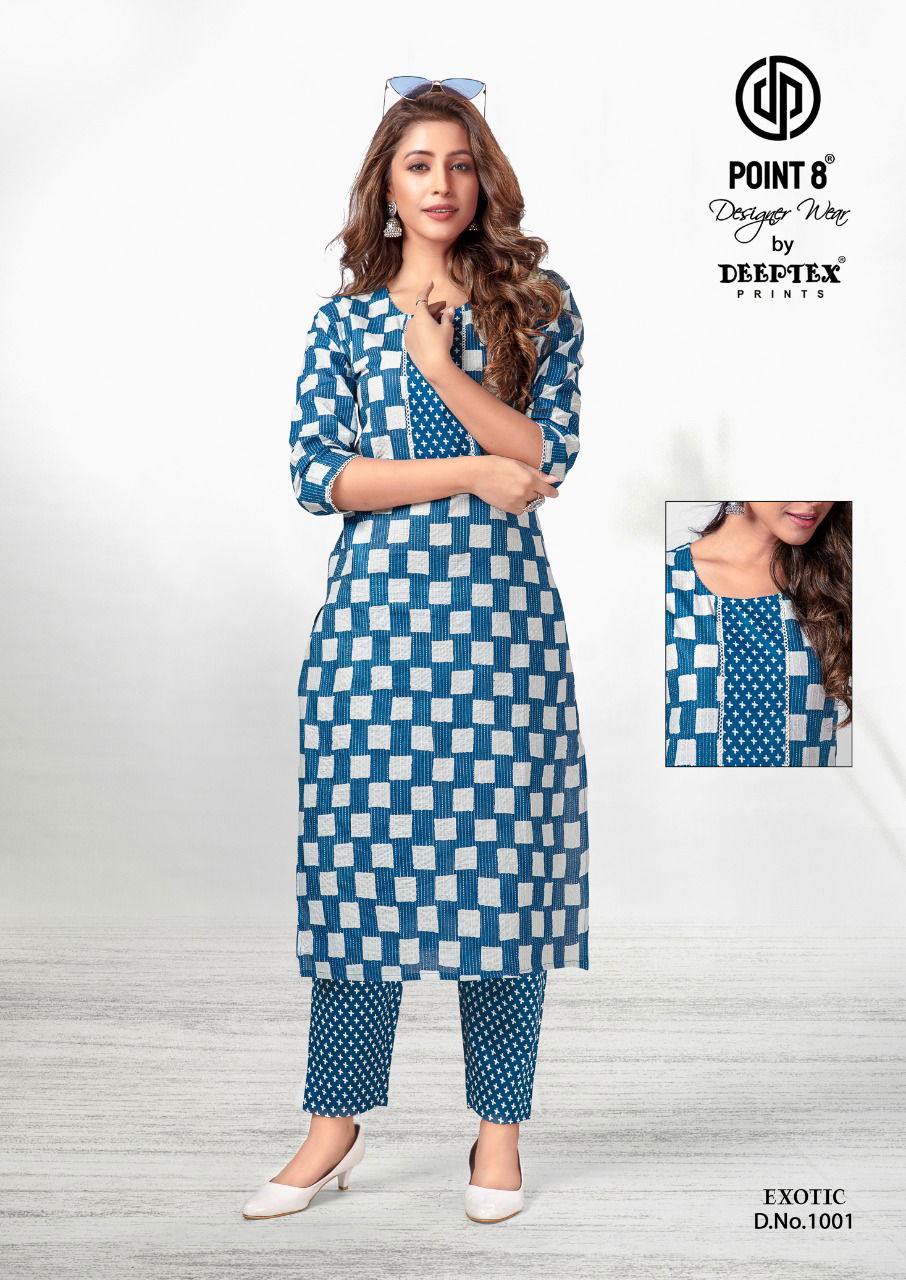 Deeptex Exotic 1 Casual Wear Wholesale Kurti With Pant Collection